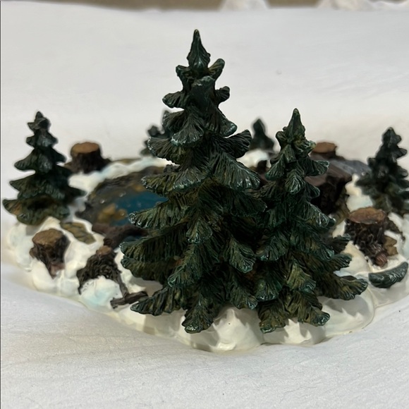 Lemax Pine Haven Pond Retired - Picture 3 of 6